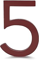 Vista 111 de Montague Metal Products Número de casa moderno de 6 pulgadas, número de casa flotante, fácil de instalar (0, cobre antiguo)