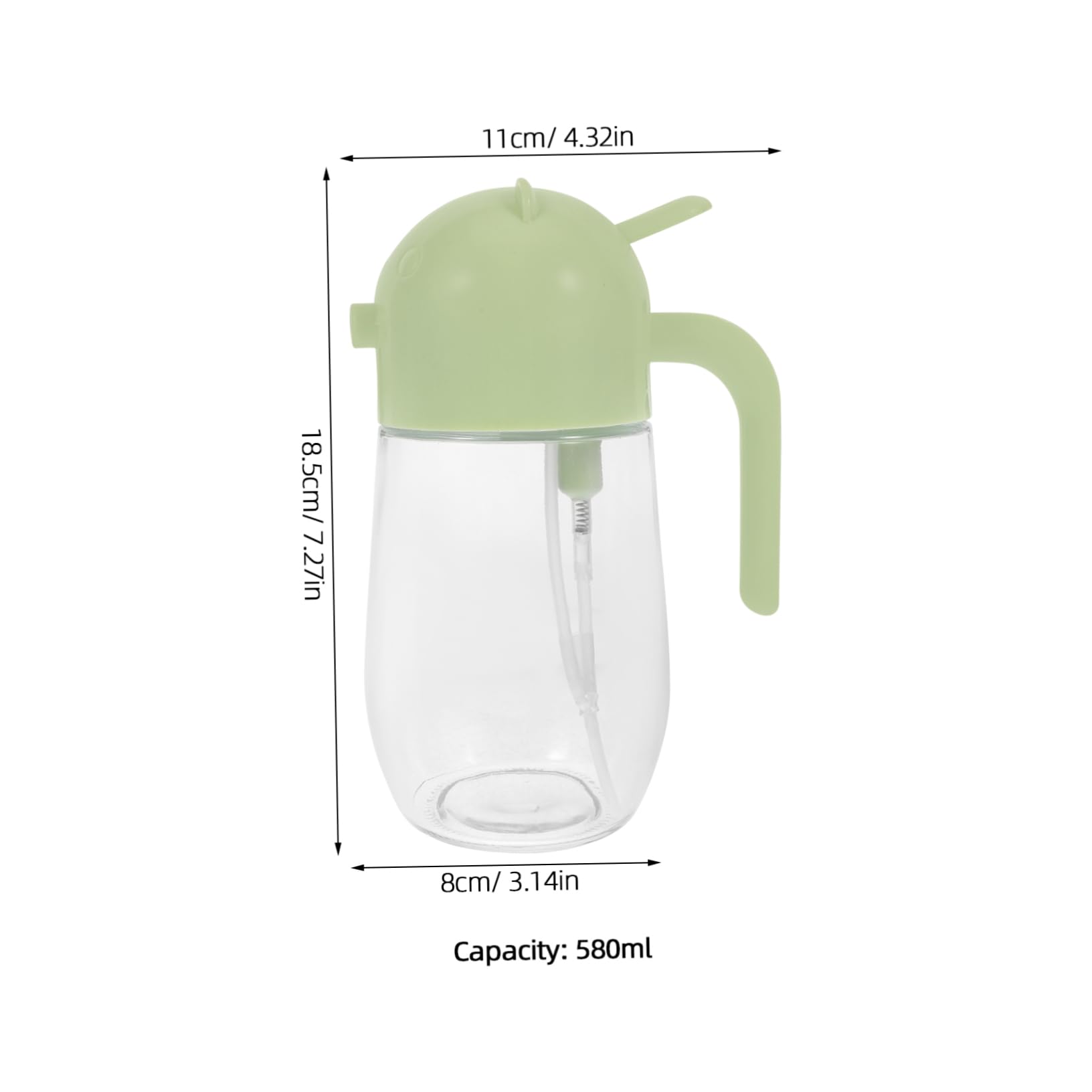 Cabilock Oil Dispenser Bottle for Kitchen Oil Sprayer Ergonomic Design for Cooking Grilling Baking and Salad Versatile for Easy Use