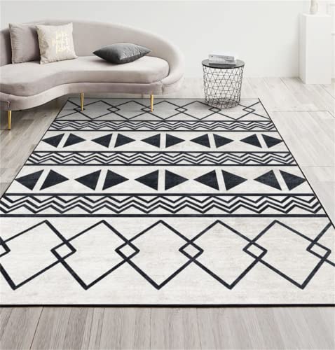 RUGMRZ Alfombras De Juegos para Niños Alfombra Pequeña Entrada Alfombra geométrica Simple salón rectángulo decoración Suave insonorización 70X140CM Alfombra Pequeña