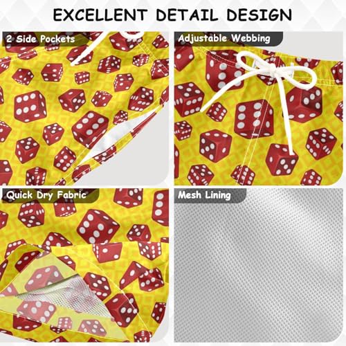 Red Dices Poker Suits Boys Swim Trunks Toddler Swim Shorts Little Boys Bathing Suit Swimsuit Toddler Boy Swimwear3