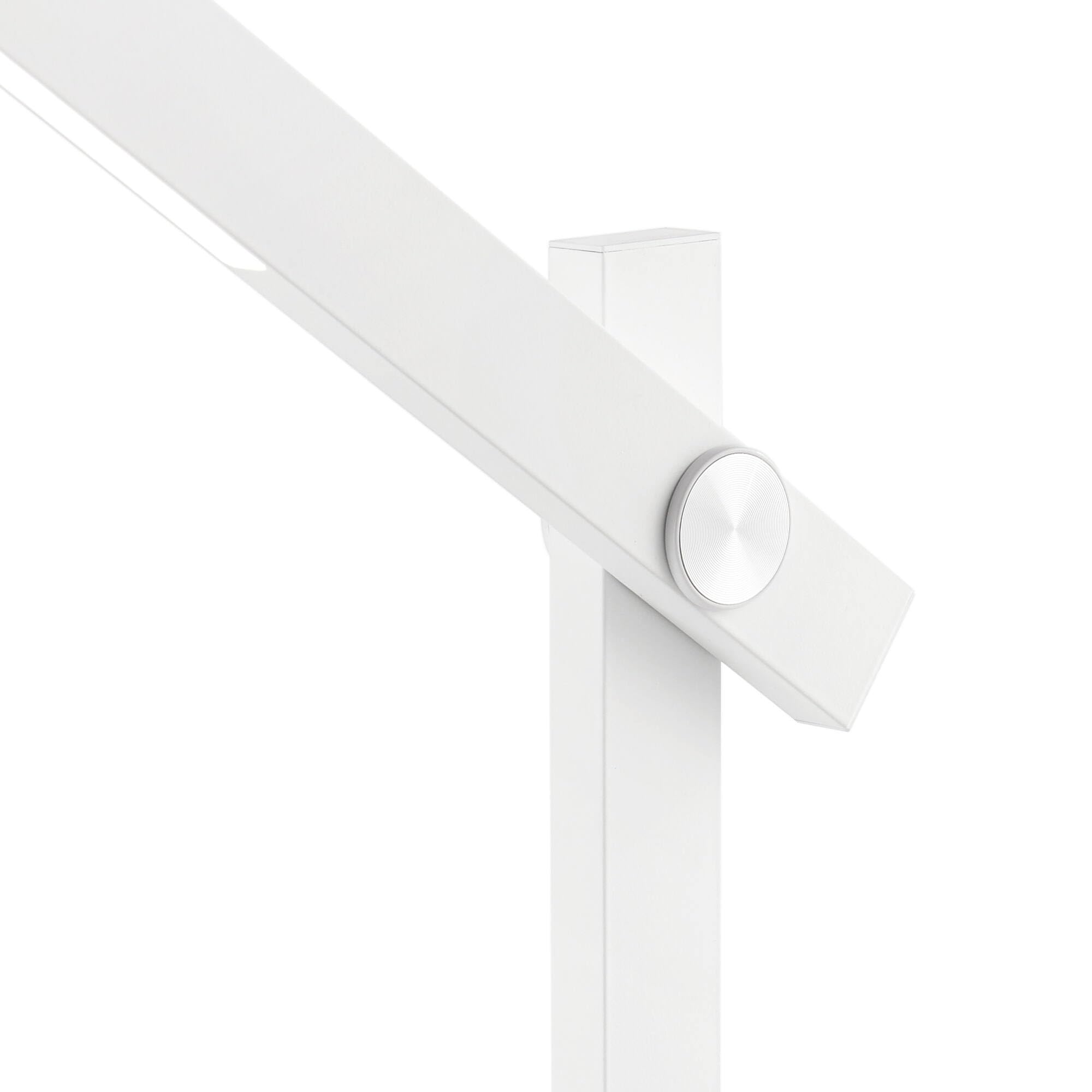 Ideal Lux PIVOT Lampada da tavolo LED integrata dimmerabile bianca, interruttore integrato, 3000K
