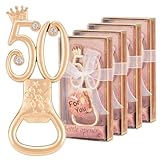 Orlabno 24 Packs 50th Bottle Opener, Gifts for 50th Birthday Party Favors, Wedding Anniversary Party Return, Gifts or Souvenirs for Guests, Theme Party Decorations