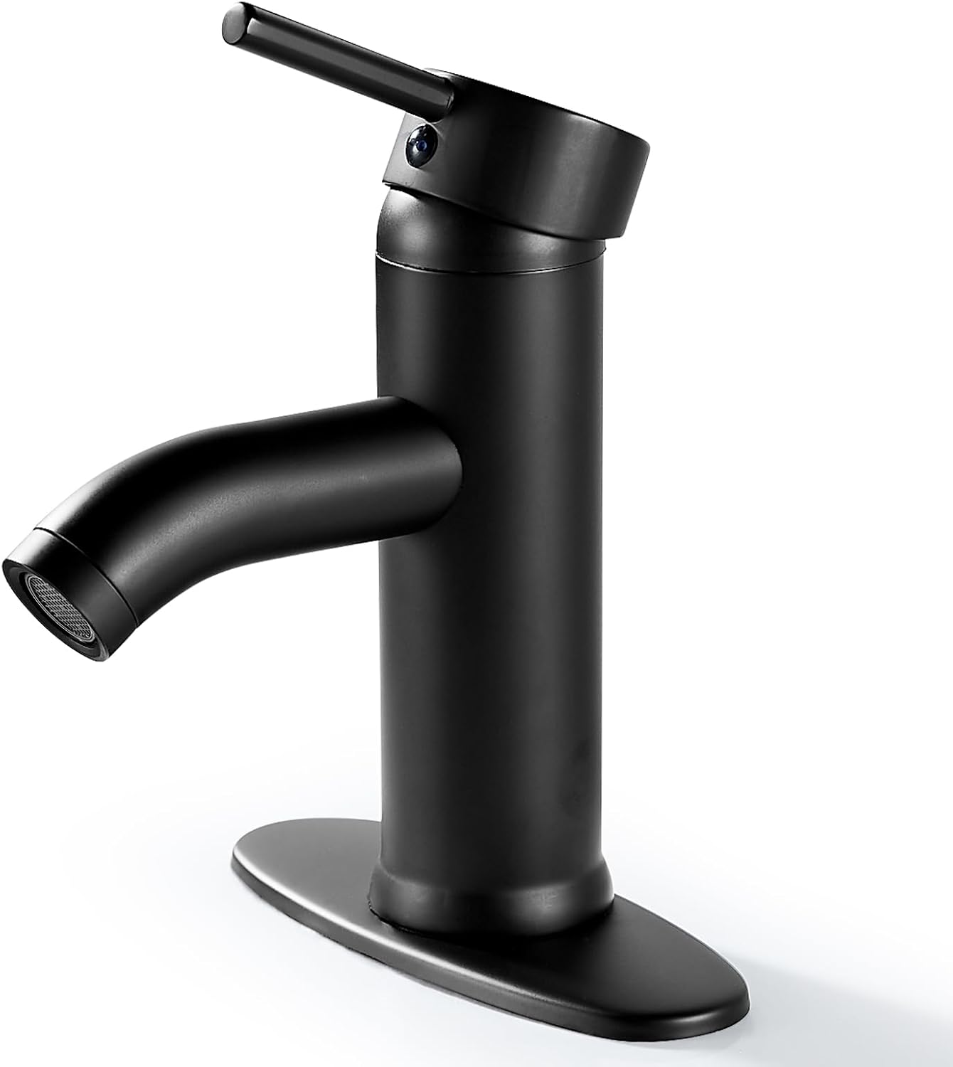Solepearl Matte Black Bathroom Sink Faucet, Single Hole Single Handle ...