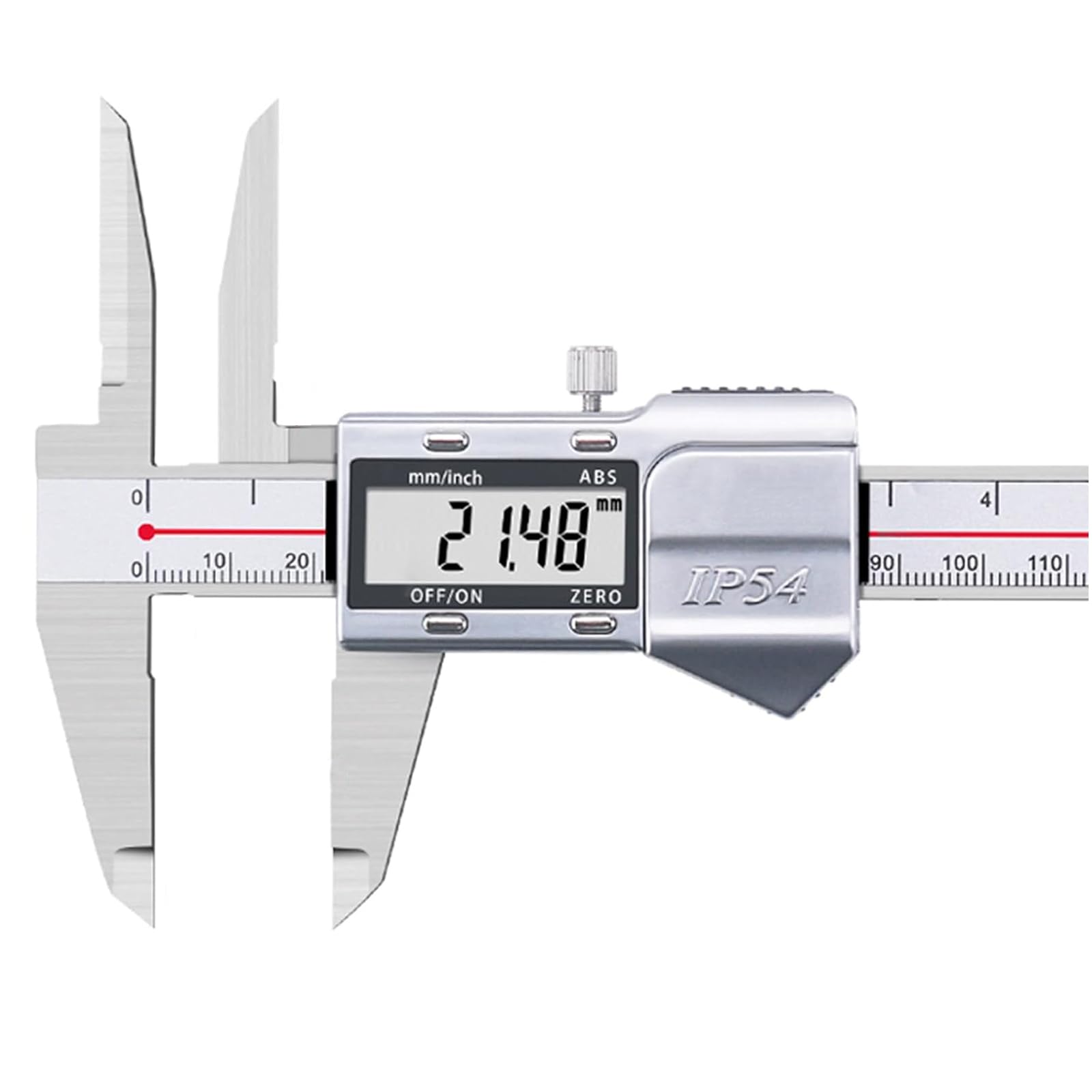 Digital Messschieber 300 mm mit extra langen Messspitzen, Langkiefer Schieblehre Digitales Messwerkzeug mit großem LCD-Display, metrisch/imperial, Edelstahl (0-300mm)