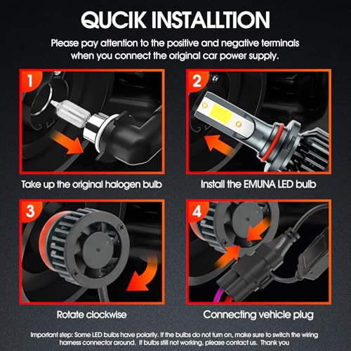 EMuna Silverado LED Headlight and Fog-Light Bulb Kit – 6 Pack - Image 5