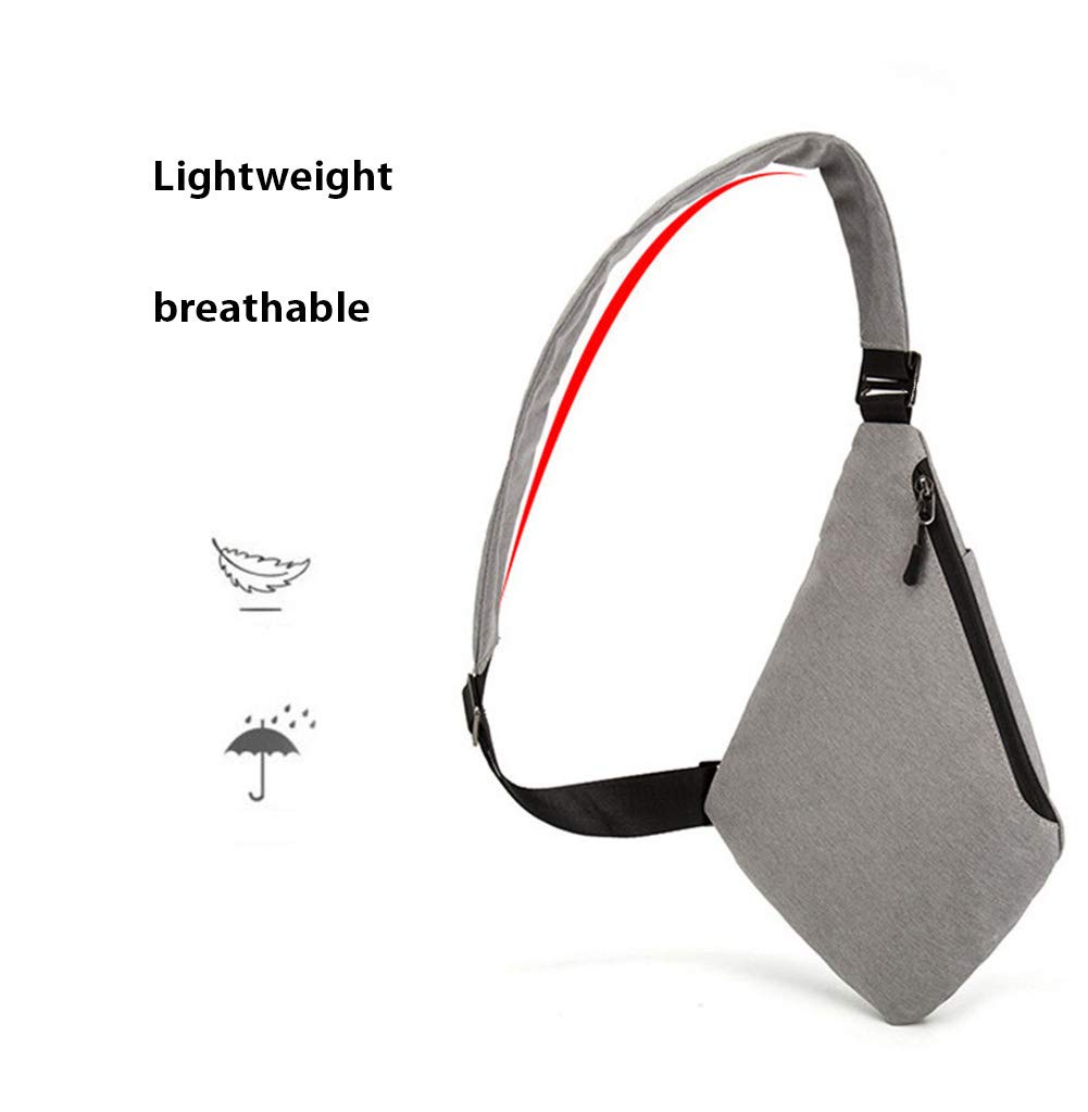 Ovecat Sling Bag Crossbody Spalla Petto Zaino antifurto a ghigliottina, per Uomo Donna