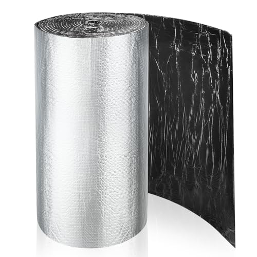 20 x 394 Inch 196 Mil Car Sound Deadening Mat, 53.9 Sqft Automotive Noise & Heat Insulation Mat Self Adhesive Auto Sound Proofing Deadener for Hood, Door, Floor, Roof, Trunk