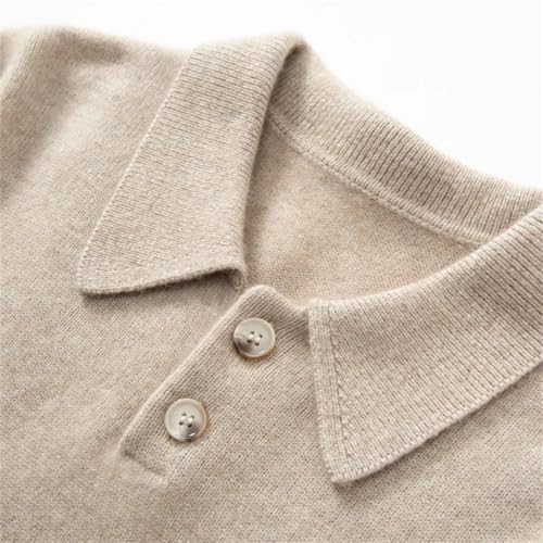 Dcvmvmn Men's Long Sleeve Cashmere Knitted Pullover Sweater Casual Business Solid Color Jumper2