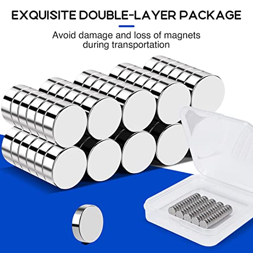 Image of 60 Pcs Small Magnets,8x3mm Fridge Magnets Neodymium Magnet for Refrigerator, Home