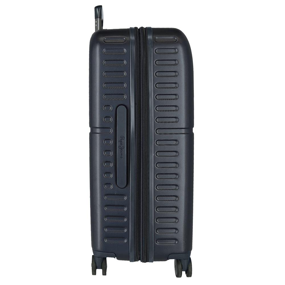 Pepe Jeans Accent Valigia media Blu 48x70x28 cm ABS rigido Chiusura TSA integrata 79L 4,32 kg 4 Doppie ruote