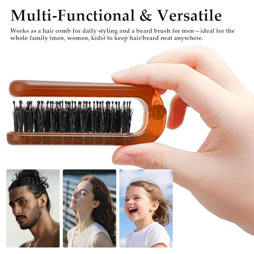 Peine portátil plegable desenredante - Pack de 2 miniatura 5