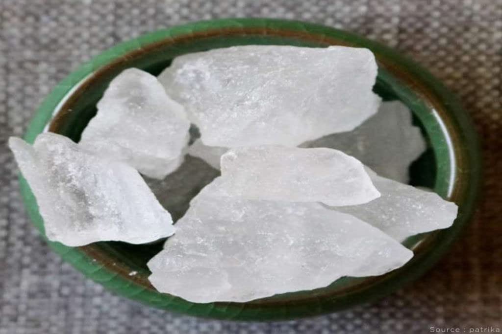 Organic 100% Alum Stone, Fitkari Stone, Phitkari, White Crystak Stones, Fitkari (1.8kg) (B09WYH811H) Amazon Price History, Amazon Price Tracker