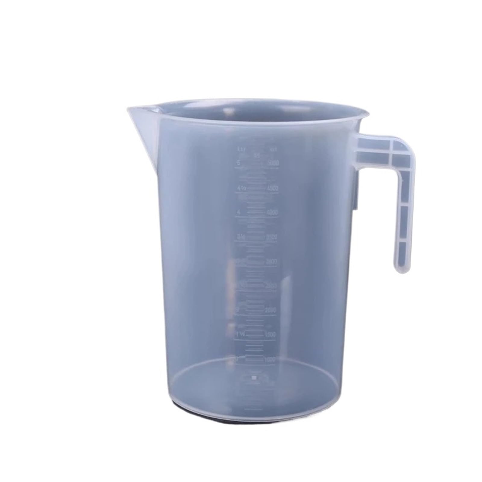 Vaso medidor graduado de plástico de gran capacidad con tapa, vaso mezclador transparente for uso en cocina y laboratorio(5000ML with lid)