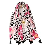 Esta elegante bufanda es perfecta para las damas de oficina o amantes de los viajes, lo que puede mejorar su temperamento. Adecuado para interiores, exteriores, salidas, picnic, paseos, compras, viajes, playa, oficinas, Bufanda Mujer Estolas y Largo Ligero etc.