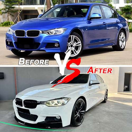 E90 Front Bumper Lip for 2009-2011 BMW E90 LCI 325i 335i M-Sport by KHK - Used condition - Image 5