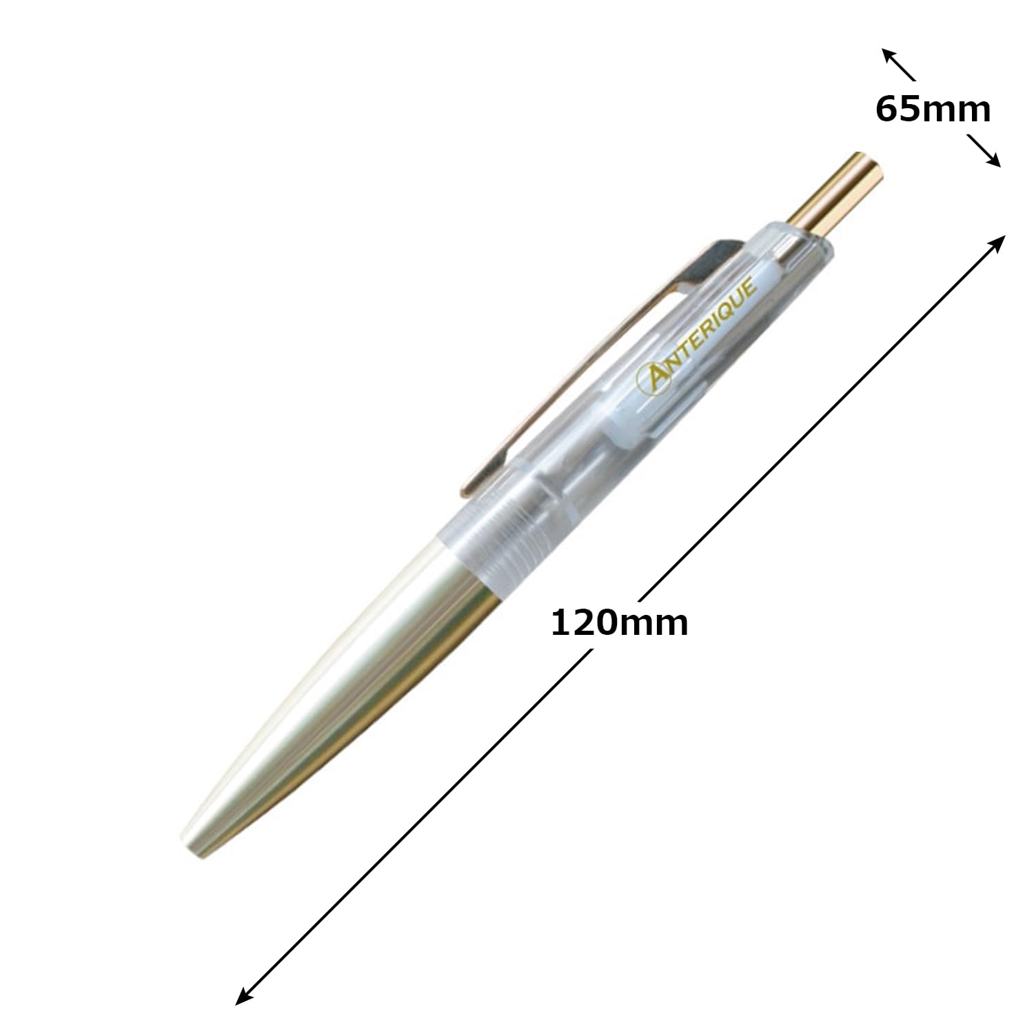 Amazon | アンテリック 油性ボールペン 0.5mm ミニサイズ クリスタル