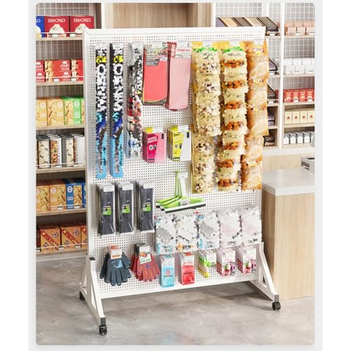 Stecktafel-Organizer mit Rollen, beweglicher Präsentationsständer für Geschäft und Küche, freistehendes Design für einfache Mobilität und Aufbewahrungslösungen