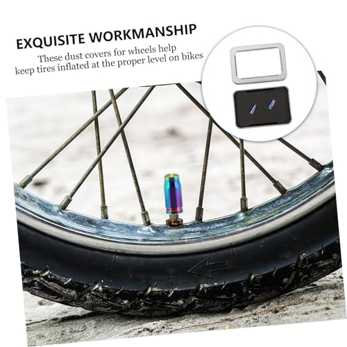 Cubiertas de válvula para bicicleta KOMBIUDA 2 piezas miniatura 5