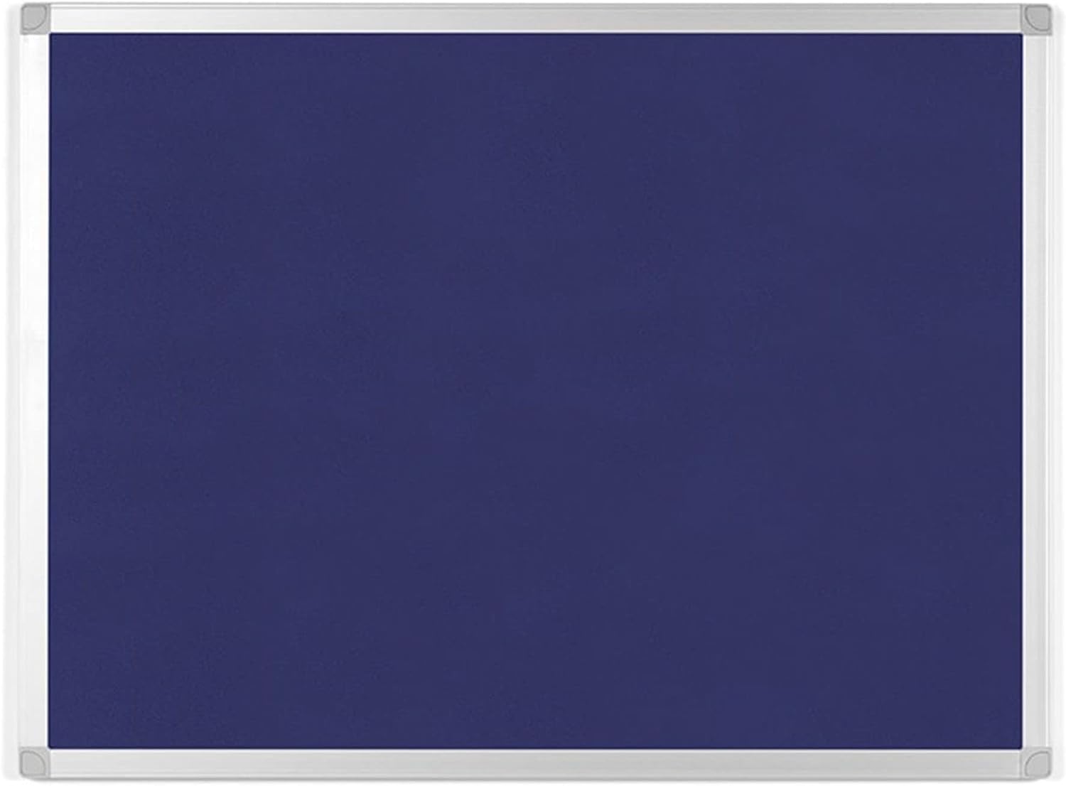 BoardsPlus 24" x 36" Blue Felt Fabric Bulletin Pin Board, Aluminum Frame, Easy Install Wall Mount, for Home, Office, School Blue 24" x 36"