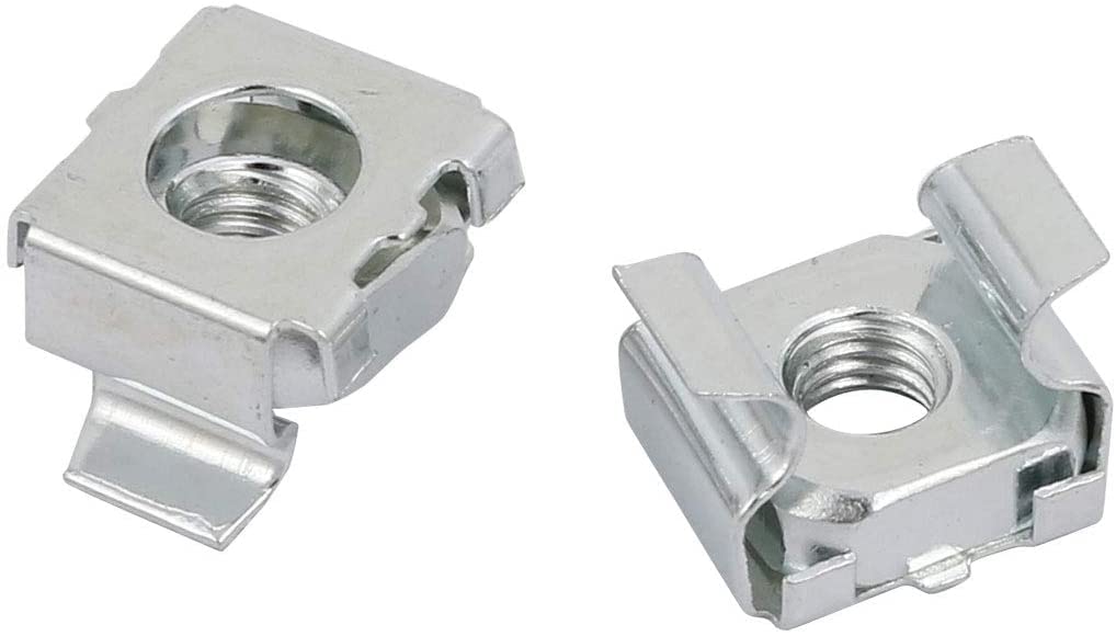 XYWHPGV 15pcs M5 Carbon Steel Zinc Plated Cage Nuts Silver Tone for Server Shelf Cabinet (A9f38 64133 c9969 6b68a e1e81 ad4ac