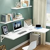 Nous vous présentons notre bureau flottant mural, conçu pour la stabilité et la durabilité. Doté d'un support d'étagère triangulaire en bois massif et d'un support multipoint, ce bureau offre une capacité de poids améliorée sans tremblement. Son design élégant assure la sécurité tandis que la fonction pliable offre suffisamment d'espace pour placer des articles, offrant un espace généreux pour les jambes pour votre confort. Idéal pour le bureau à domicile et les petits espaces.