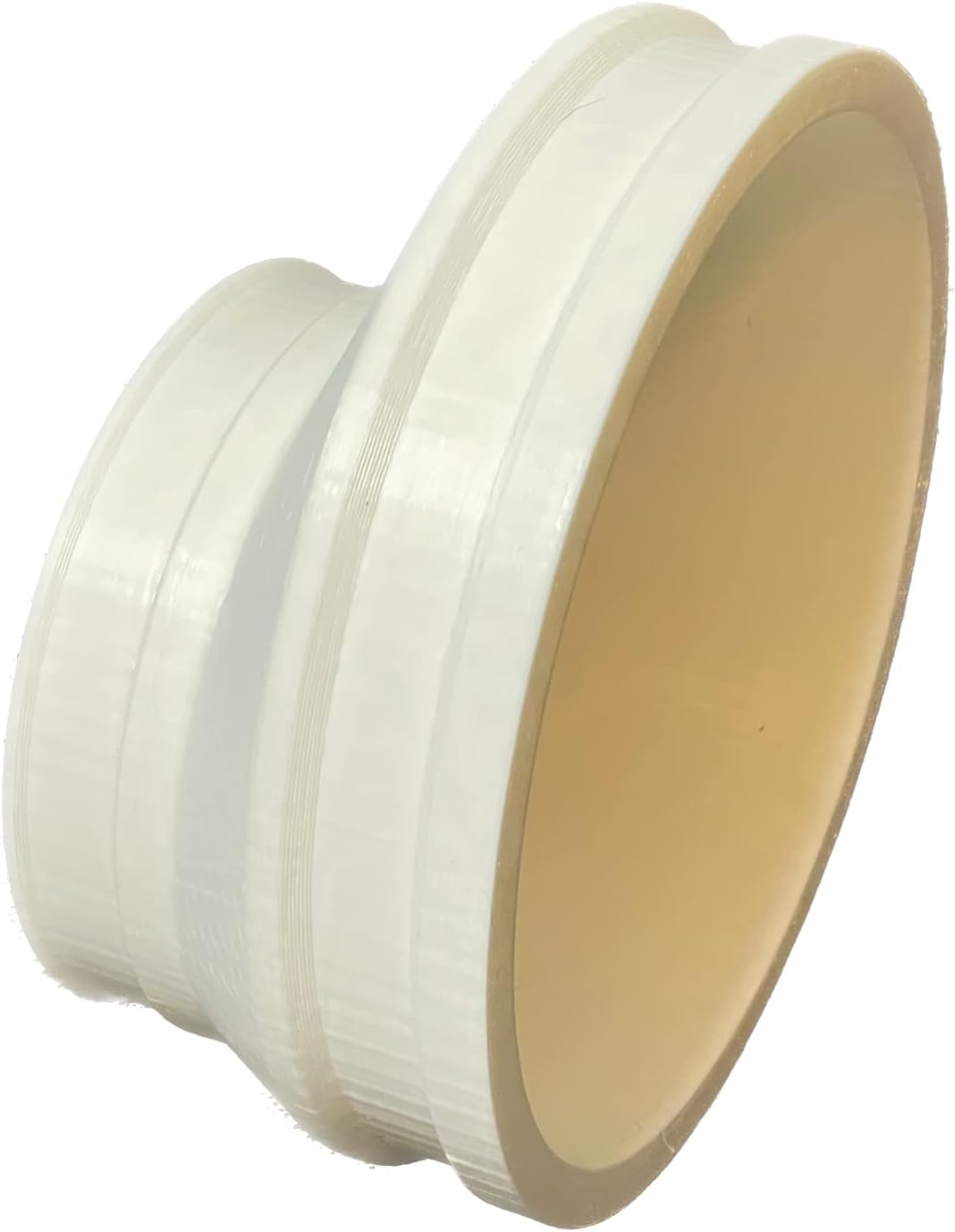 6" Exhaust Adapter For Glowforge - Best Glowforge Accessories, Perfect-Fit & Durable, Easy Installation, Connects 6" Hose To Glowforge, Less Fumes - White