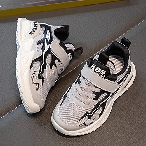 Betadog Girls Glitter Sneakers Lightweight Kids Tennis Shoes Kids Athletic Shoes Youth Girls Slip-On Athletic Sneakers (Grey-4, 13)3