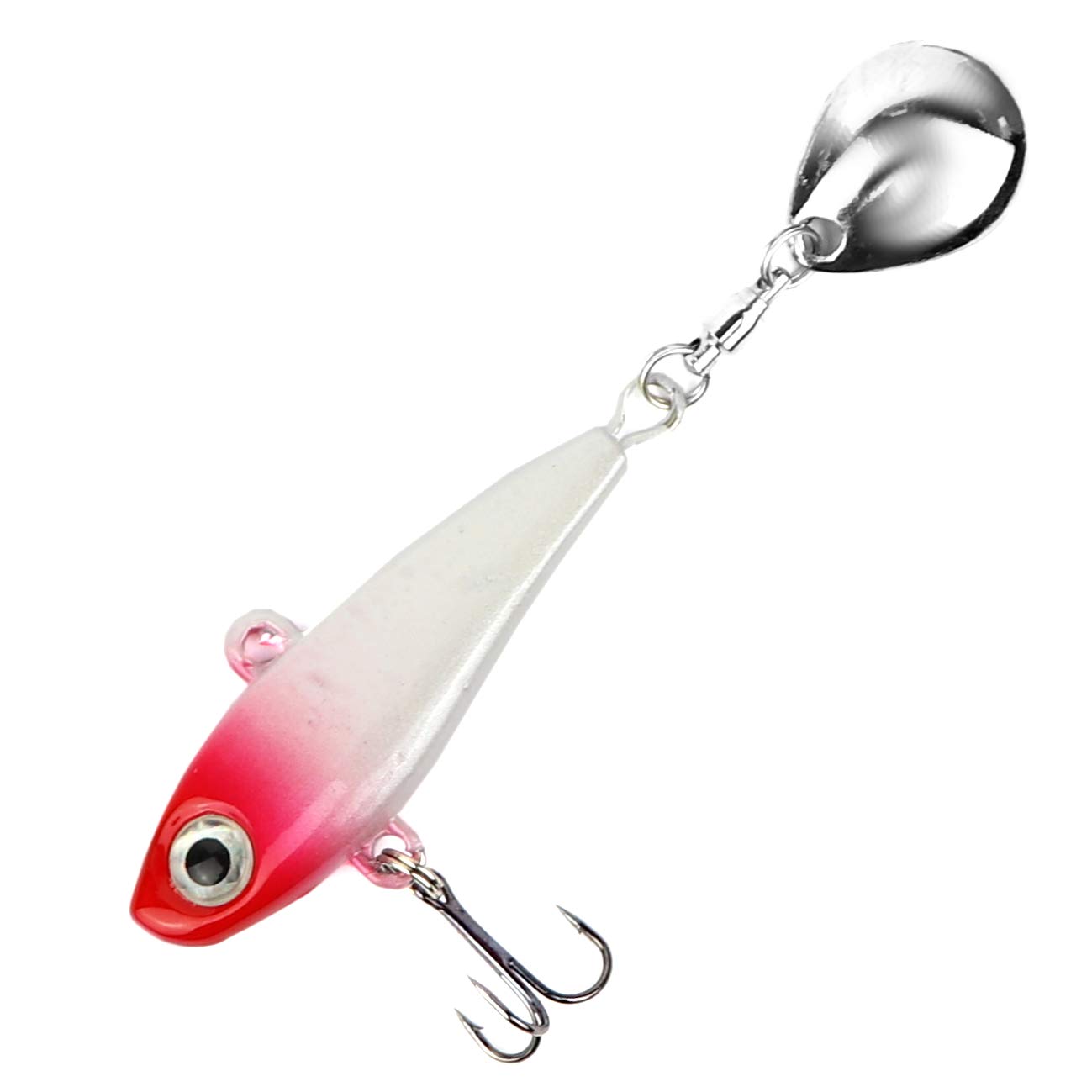 Spinner Fladen Wiggo Per Pesca - Scelta Colori: Ottone/Nero/Rosa, Ottone/Giallo/Rosso - Foto 2
