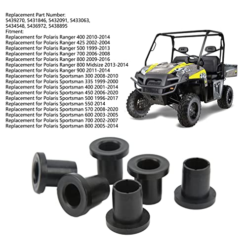 Kit de buchas de braço, preto, 24 peças, 5436972, longa durabilidade para braços de controle traseir