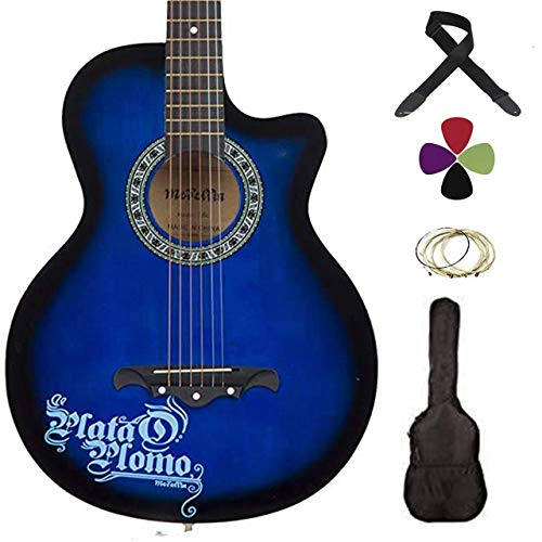 Medellin MED-BLU-C Linden Wood Acoustic Guitar