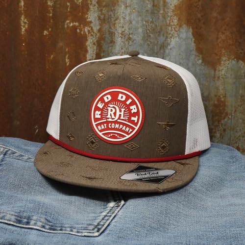 Image of Red Dirt Hat Company The Ruins Brown /White Cap