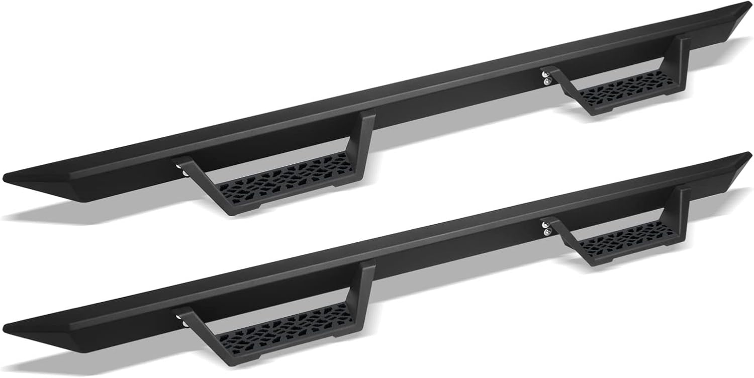 Stehlen 733469494225 Compatible with 2015-2022 Ford F150 SuperCrew / 2017-2022 F250 F350 F450 F550 Superduty Crew Cab Modular Drop Step Side Nerf Bars Rail Running Boards - Matte Black