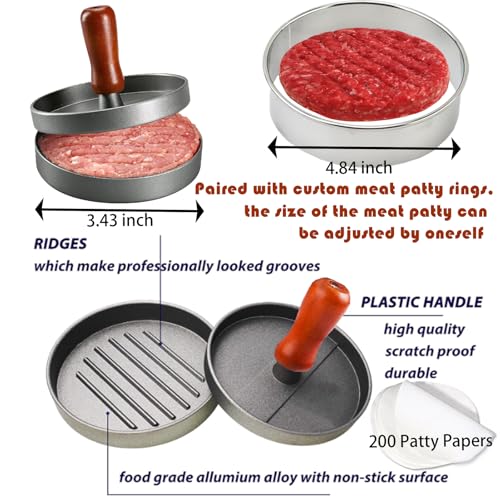 Máquina para Hamburguesas Circular de Acero Inoxidable miniatura 4