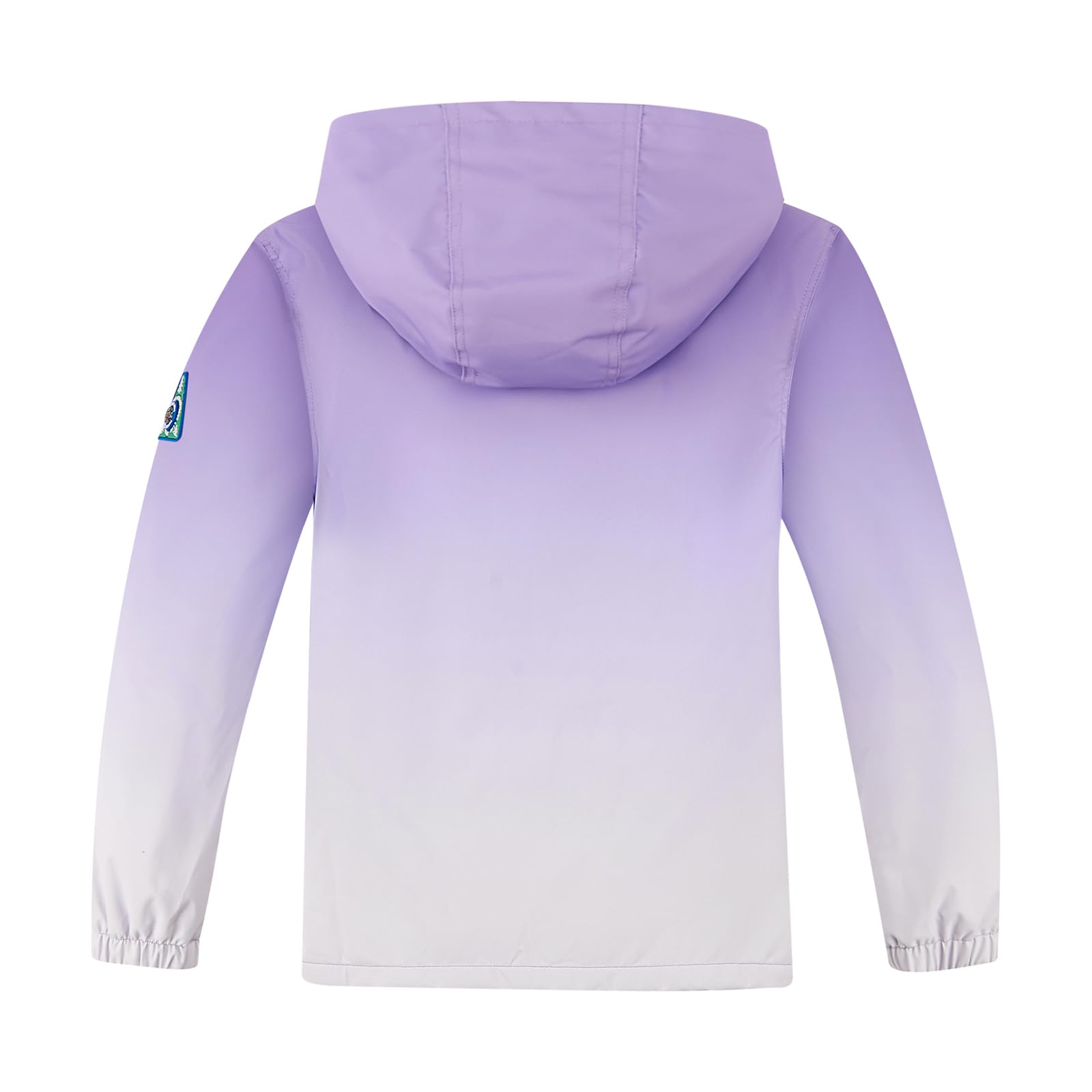 Veste coupe-vent à capuche pour garçons et filles, manteau de pluie doublé en polaire, manteaux de pluie pour enfants, 4-13 ans