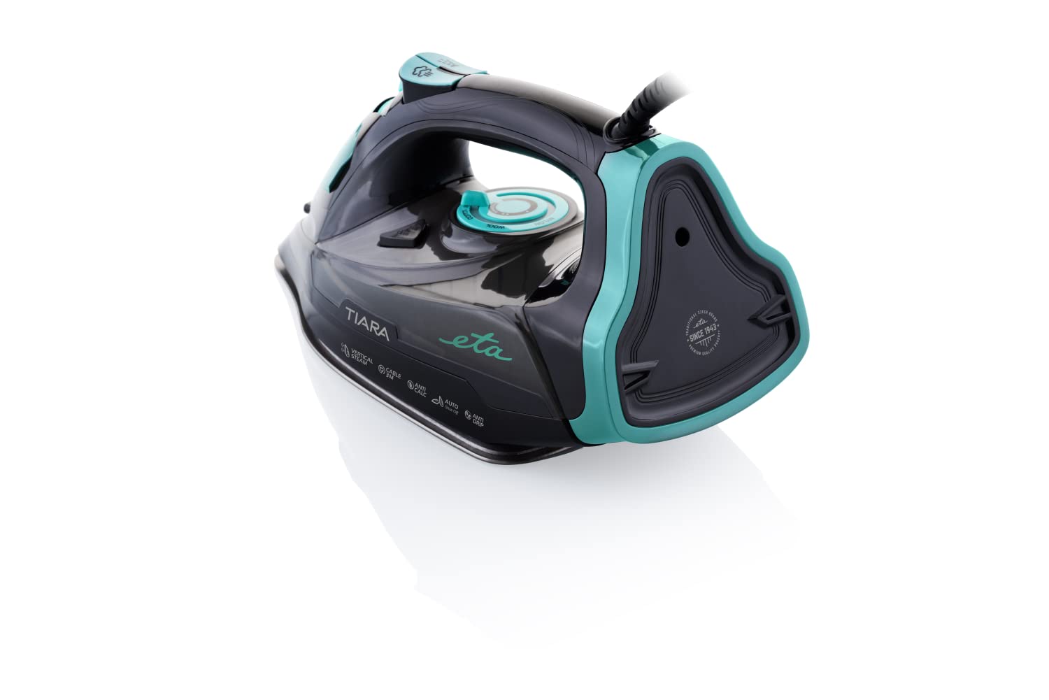 ETA Ferro da stiro a vapore Tiara 2 I 2600 W I suola anodizzata I autopulente I Anti Calc I Ferro da stiro con spegnimento automatico