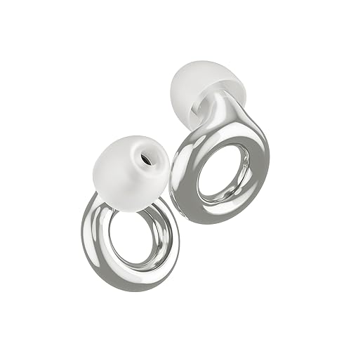 Loop Experience 2 Ear Plugs โ Stylish Certified Hearing Protection for Concerts & Festivals, Live Events, Musicians, Sports, DJs and Nightlife โ 17dB Noise Reduction Earplugs (High-Fidelity) - Silver