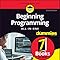 Beginning Programming All-in-One For Dummies: Wang, Wallace ...