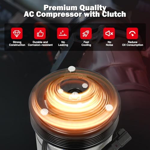 Image of CCIYU AC Compressor w /Clutch for Ford Lobo 5.0L 2011-2017