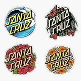Santa Cruz Pack Vinyl Sticker Waterproof Decal Laptop Wall Window Bumper Sticker 5'