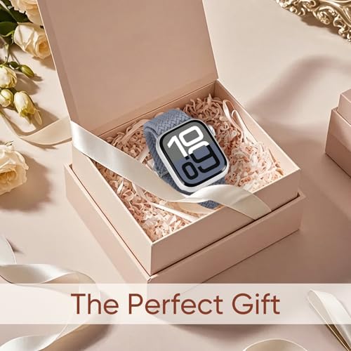 Image of Braided Stretchy Band Compatible with Apple Watch 40mm 41mm 42mm 38mm 44mm 45mm 46mm 49mm Women Men, Breathable Adjustable Nylon Sport Solo Loop Strap for iWatch Series 11 10 9 8 7 6 5 4 3 SE /Ultra 2