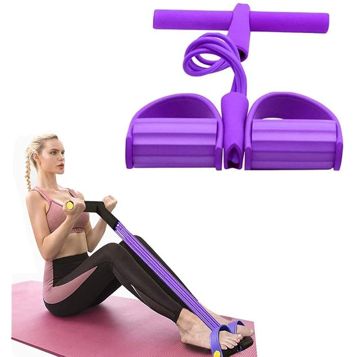 Mapache Tummy Trimmer Pedal Resistance Band, Natural Latex Yoga Elastic Pull Rope Fitness Equipment, Sit-up Bodybuilding Expander for Abdomen, Waist, Arm, Yoga Stretching Slimming Training (B0CNVYJWJ4) Amazon Price History, Amazon Price Tracker