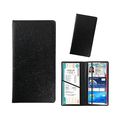 Kewucn Car Registration and Insurance Card Holder, Leather Auto License