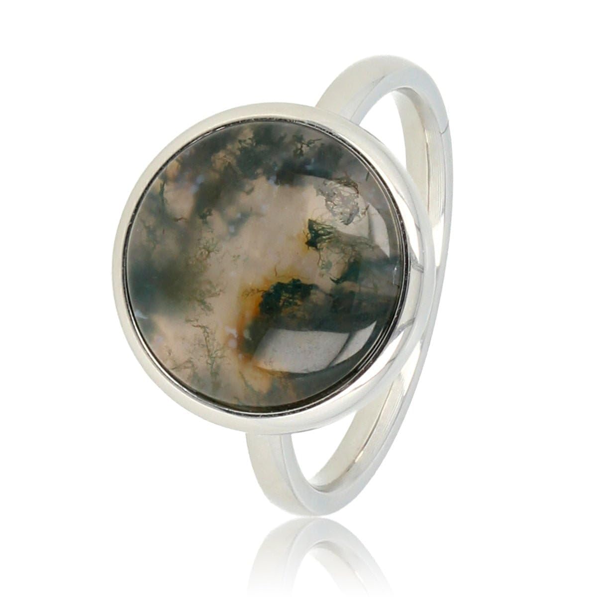 My Bendel Ring mit Echter Edelstein | Mehrere Farben | Erhältlich in Silber & Gold | Vintage Design | Inklusive Luxuriöser Geschenkverpackung