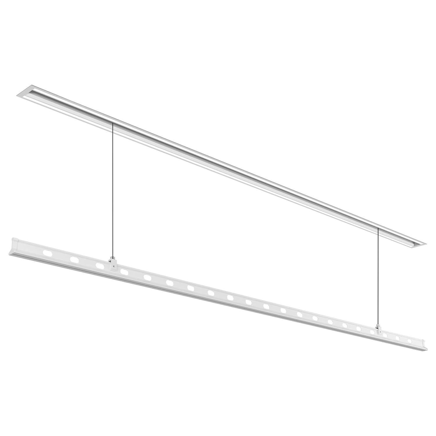 Zureni Electric Drying Rack Ceiling Mounted Wireless Stainless-Steel Clothes Hanger Cloth Dryer with Remote Control Operation and Big Screen Lighting (Length -120cm, Full Screen Light)