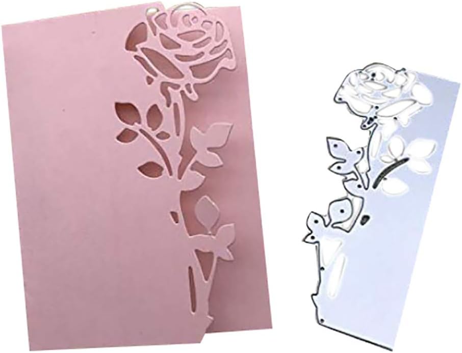 4.6x1.8inch 2019 Rose New Die Cuts Metal Cutting Die Craft Die Embossing Stencil Template for Scrapbooking Card Making DIY Invitation by Riforla (A)