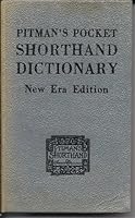 Pitman New Era Shorthand Pocket Dictionary 0273409549 Book Cover