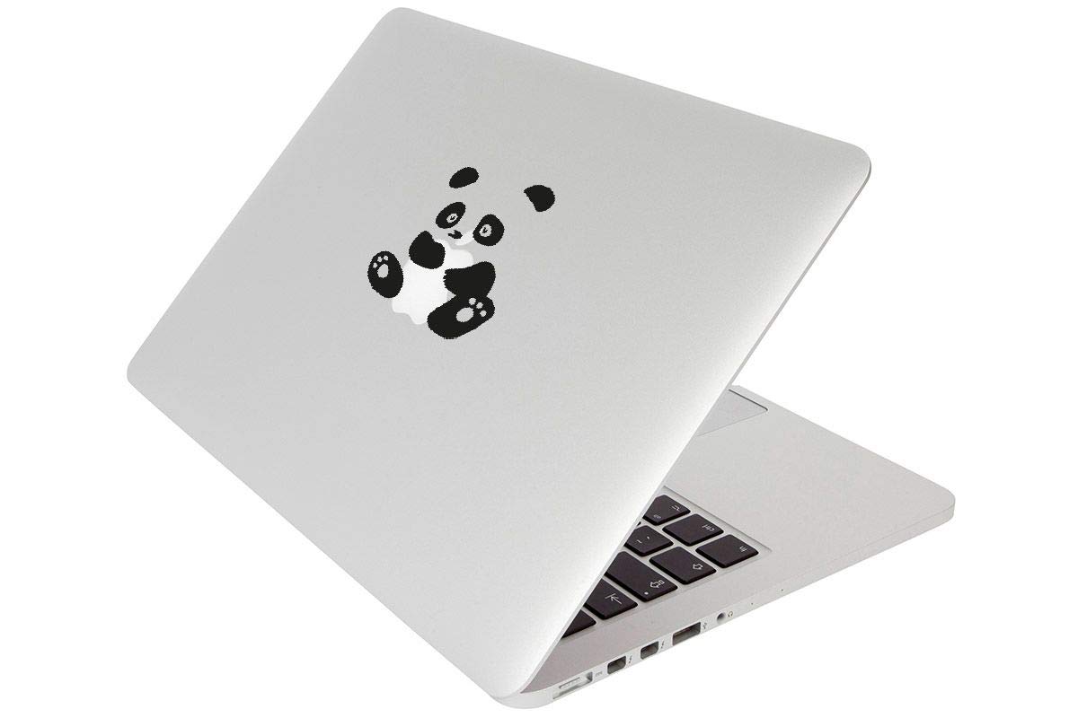 Sticker Décoratif Macbook - Oiseaux Origami Noir - Pose Facile Sans Bulles