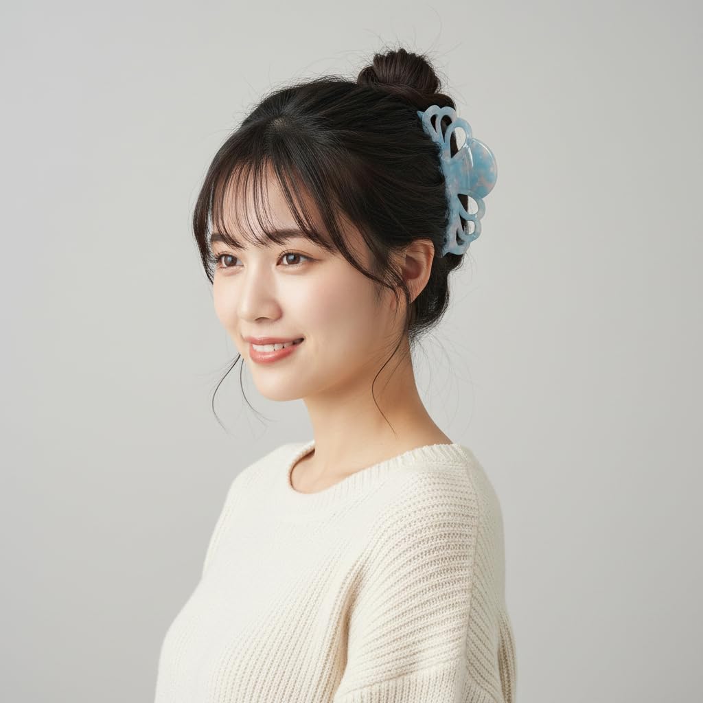 Amazon.co.jp: QinGoo 大きめ ヘアクリップ 髪留め クリップ バンス