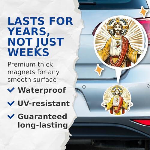 Set de 2 Imanes Decorativos Sacred Heart of Jesus 5 in miniatura 4