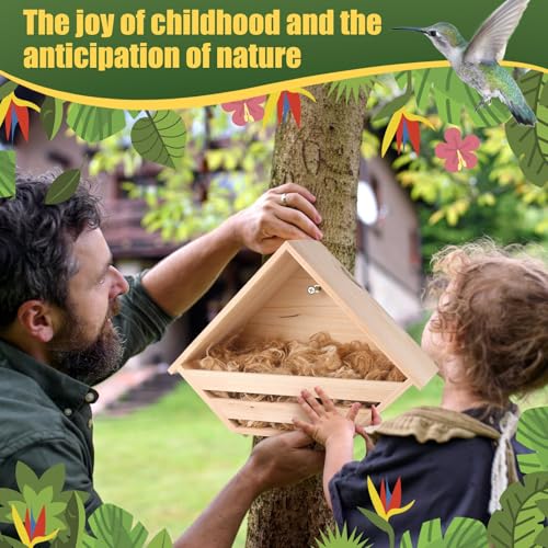 Image of Cedar Dove Nesting Box Mourning Dove Nesting Box Bird Nesting Material Wooden Birdhouse Shelter for Bird Pigeon Nesting Roosting Platform Birdhouse Outdoors Garden Decoration